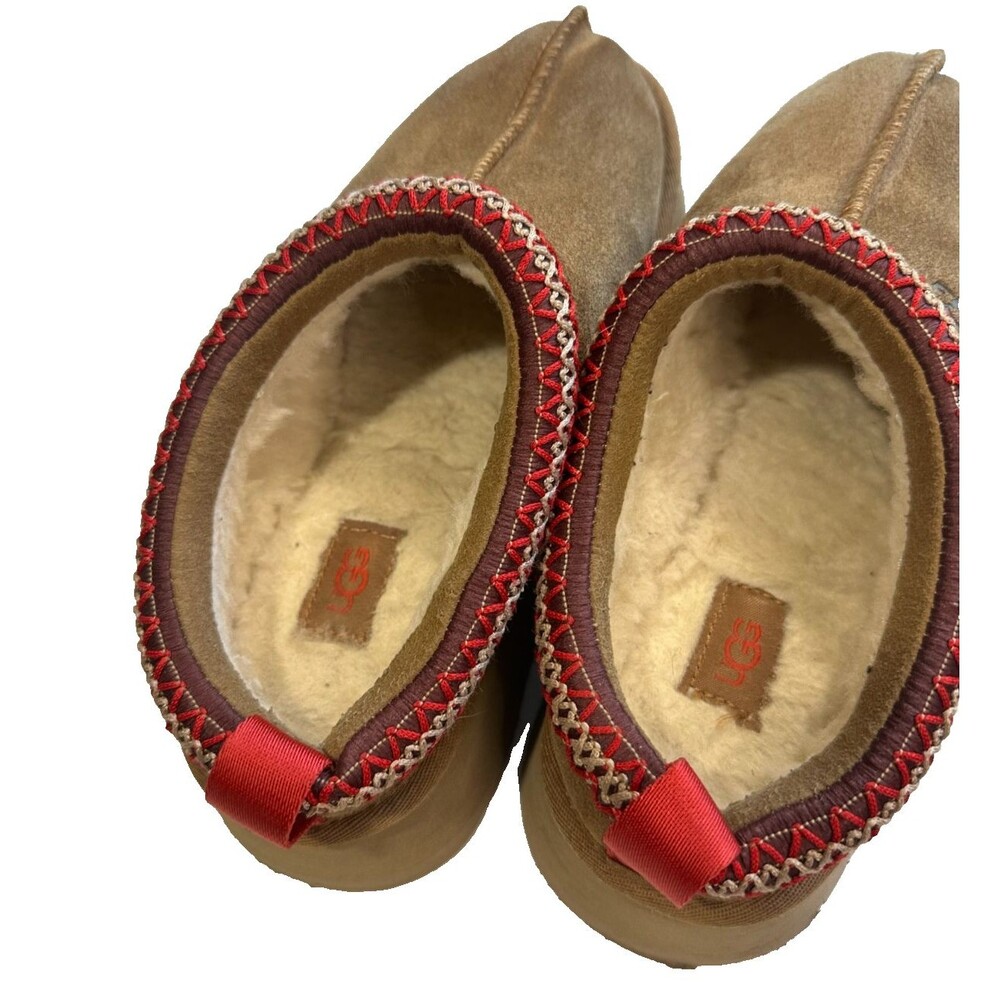 Ugg Tazz Platform Slippers Chestnut Women’s Size 6 - Picture 5 of 7